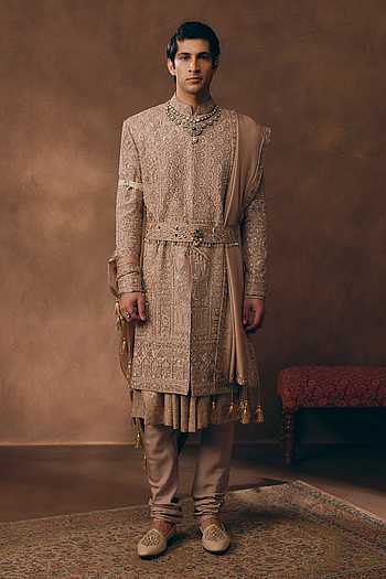 Elegant Embellished Sherwani Set