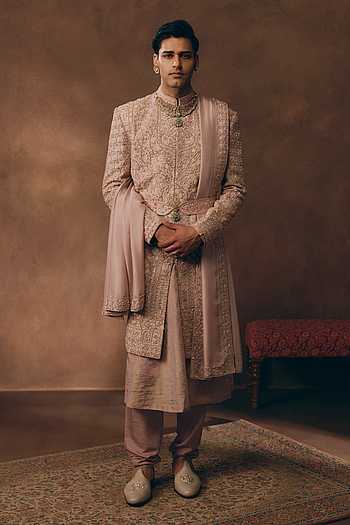 Timeless Embroidered Sherwani Set