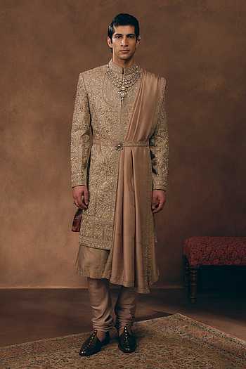 Dynasty Embroidered Sherwani Set