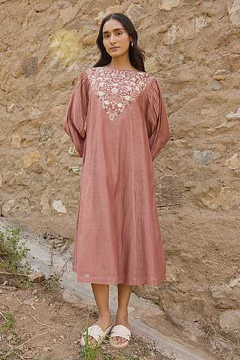 Hand Embroidered Panel Dress