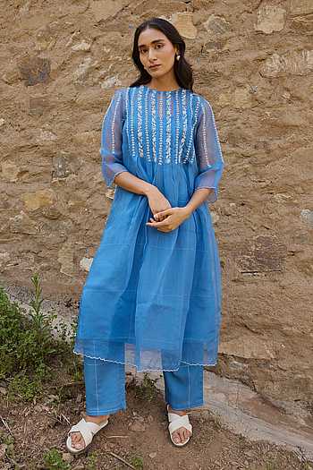 Hand Embroidered Kurta Set