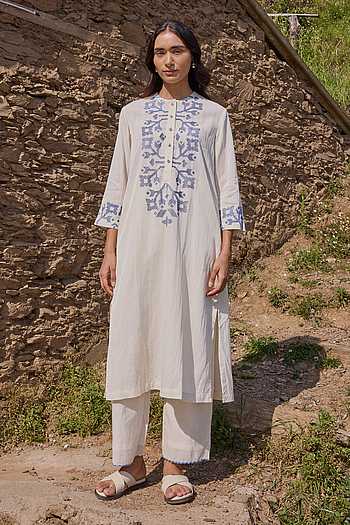 Hand Embroidered Kurta Set