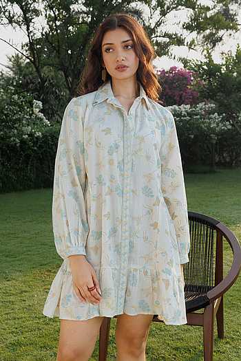 Floral Print Shirt Dress