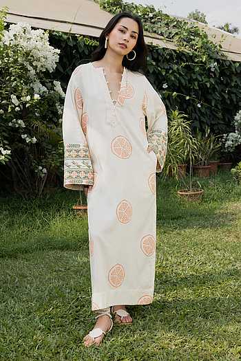 Pomegranate Print Kaftan