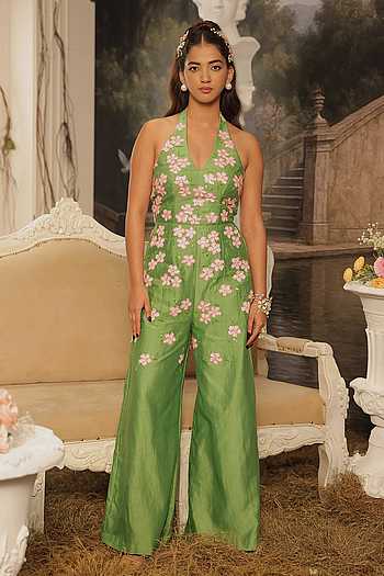 Tara Floral Hand Painted Jumpsuit