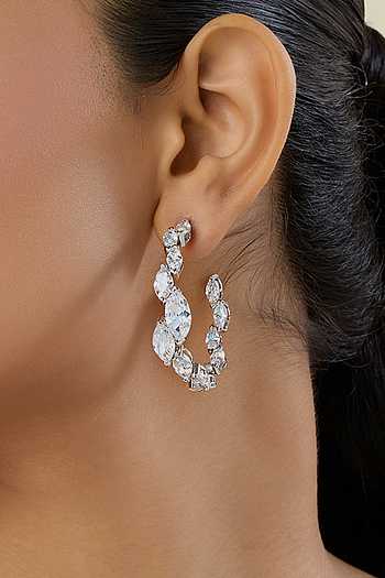 Celeste Opaline Hoop Earrings