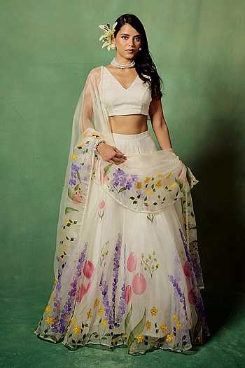 Kyari Hand Painted Lehenga Set
