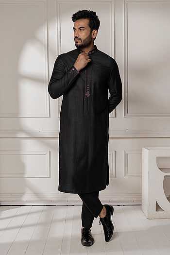 Black Mirror Work Kurta Set
