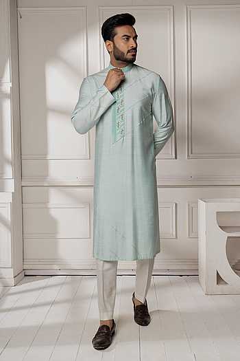 Pintuck Embroidered Kurta Set