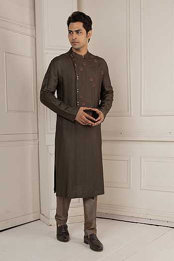Lotus Motif Kurta Set