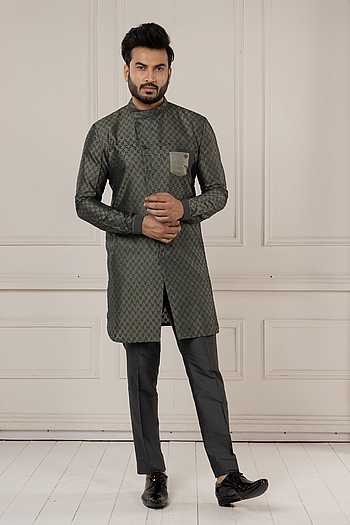 Ikat Woven Kurta Set