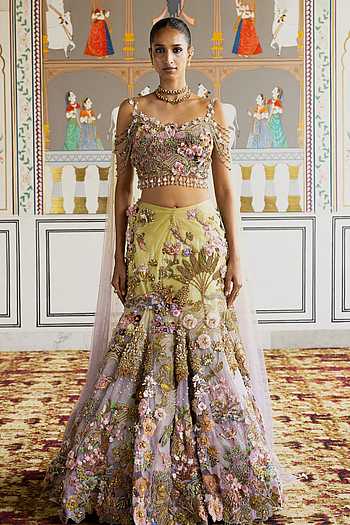 Sequin Embellished Lehenga Set