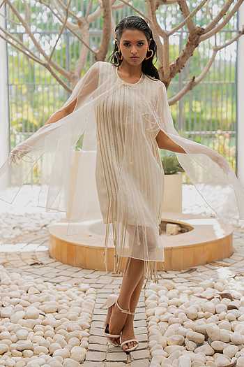 Tia Tassel Cape & Dress Set