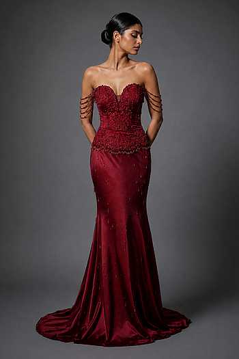 Embroidered Corset & Skirt Set