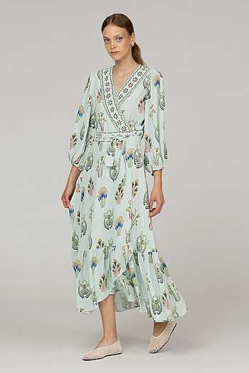 Daisy Print Dress With Belt