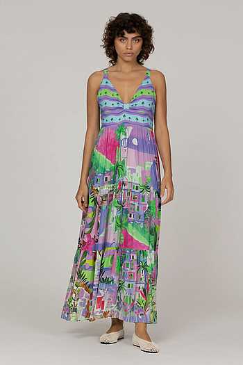 Dina Printed Maxi Dress
