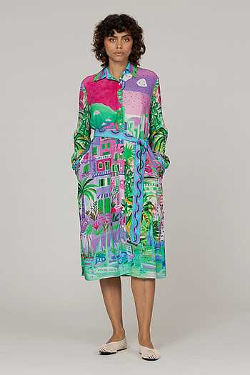 Lupine Printed Dress