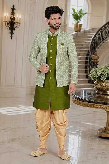 Embroidered Sherwani Jacket Set