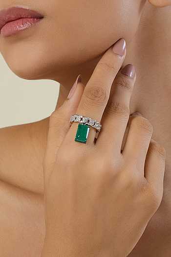 Camellia Stone Studded Ring