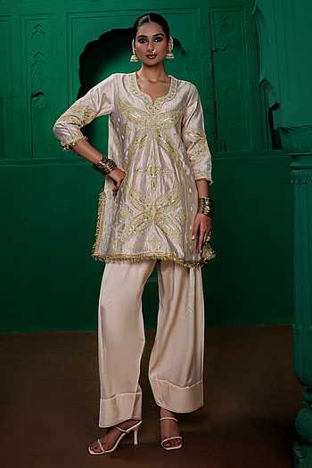Saira Zardozi Work Kurta & Salwar Set