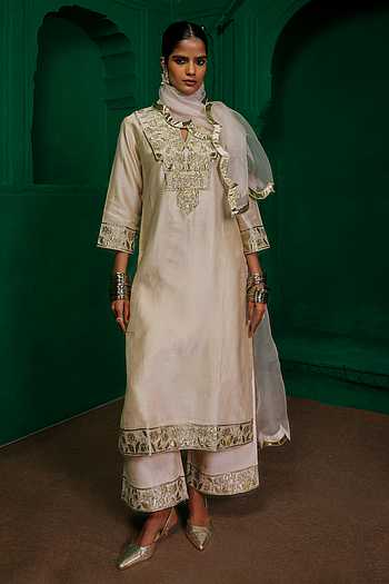 Sharmila Embroidered Kurta Pant Set