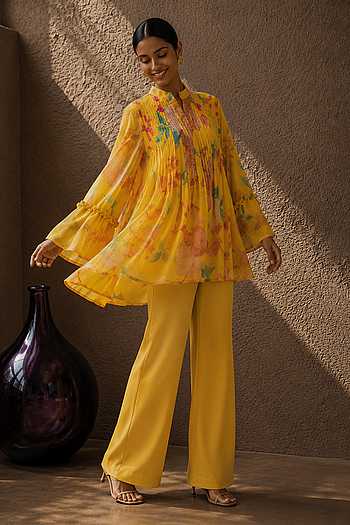 Wildflower Printed Top & Pant Set
