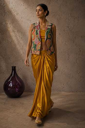 Varaa Draped Skirt Set