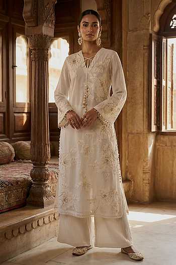 Applique Kurta With Pant