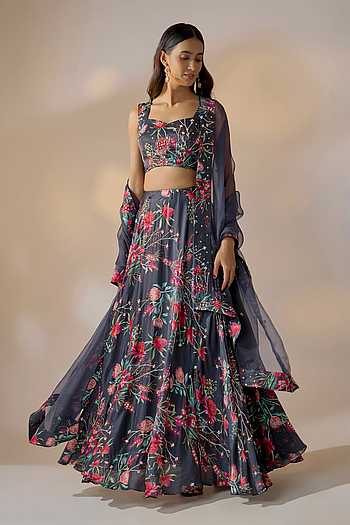 Floral Print Skirt Set