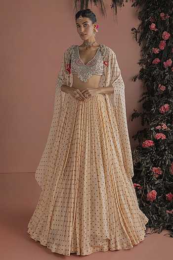 Rimza Printed Cape Skirt Set