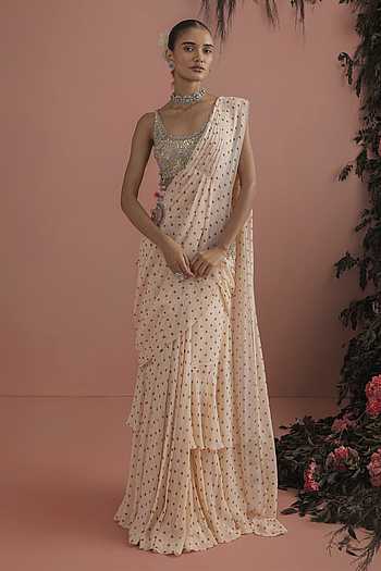 Maera Floral Print Saree With Blouse