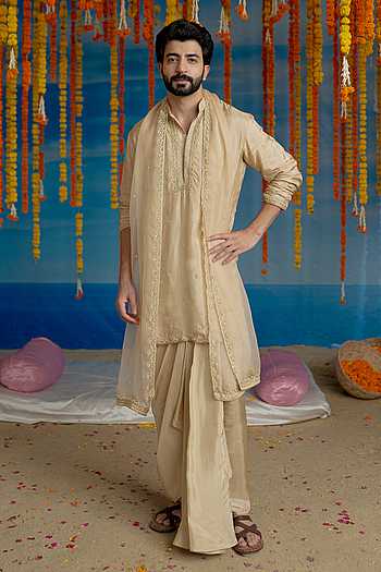 Border Embellished Kurta Set