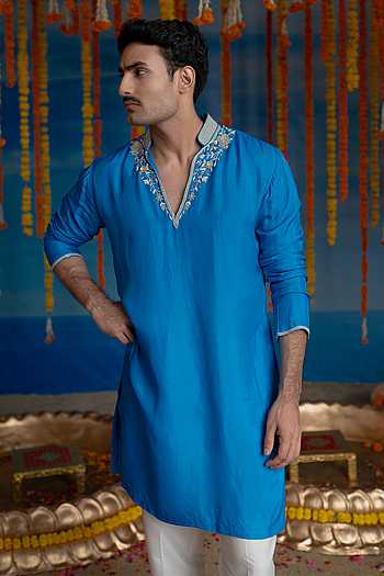 Cobalt Blue Kurta & Pant Set