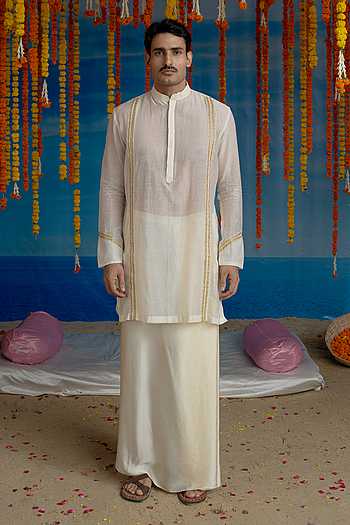 Moonstone Embroidered Kurta Set