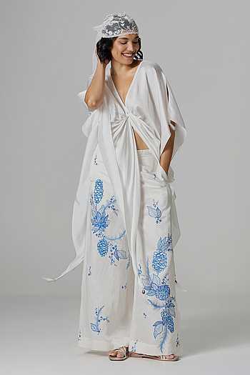 Pristine Draped Kaftan