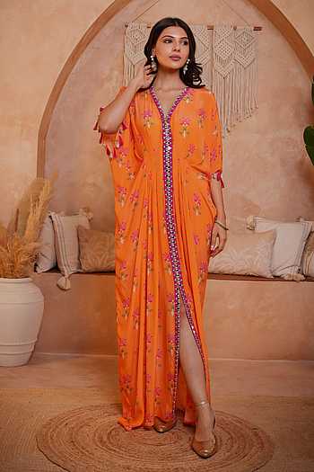 Saba Crystal Hand Embroidered Kaftan