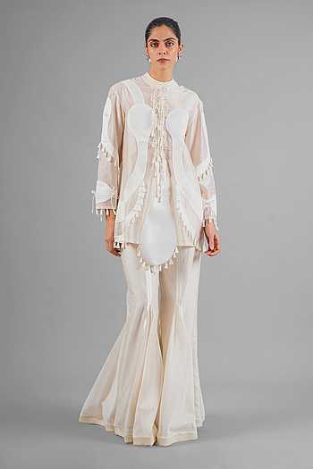 Embroidered Kurta & Sharara Set