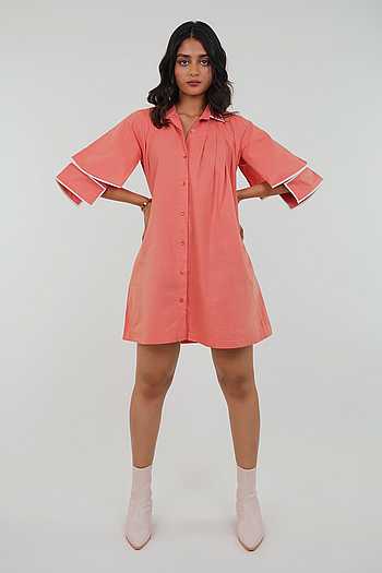 Double Sleeve Cotton Dress