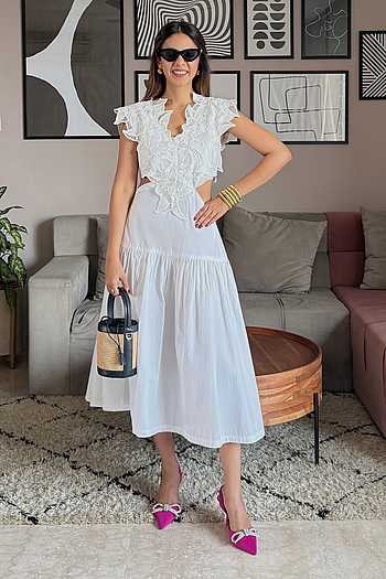 Lacey Love Cotton Midi Dress