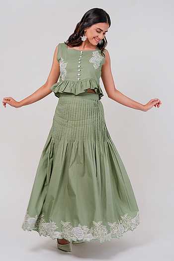 Sage Garden Top & Skirt Co-ord Set