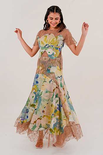 Waterlily Lace Top & Skirt Set