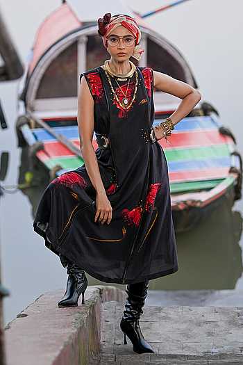 Petal Illusion Adjustable Dress