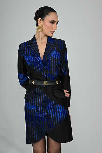 Galaxy Blazer Dress & Belt Set