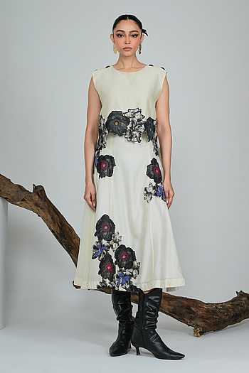 Anthracite Blossom Skirt Set