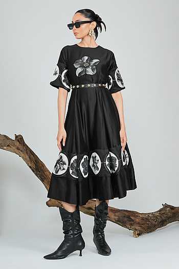 Black Swan Midi Dress