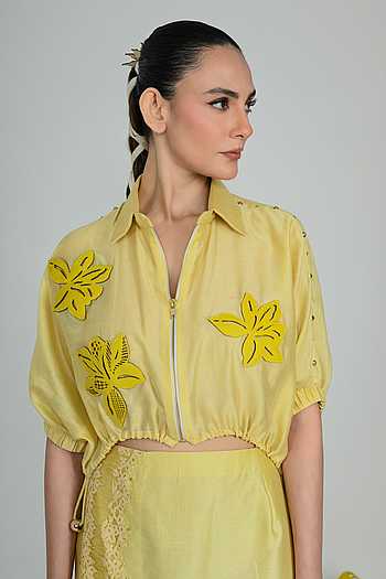 Summer Lime Cropped Jacket