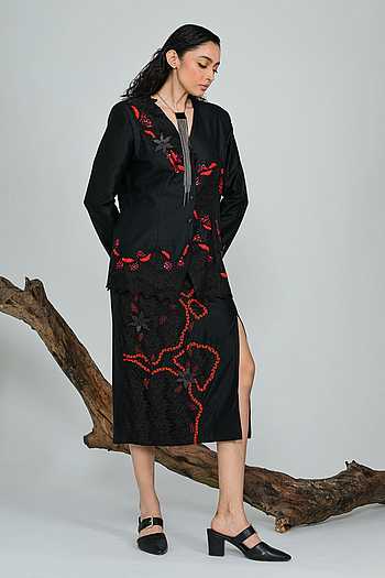Phantom Side Slit Skirt Set