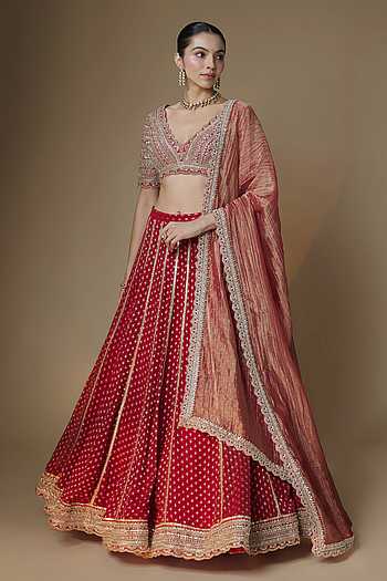 Banarasi Woven Lehenga Set