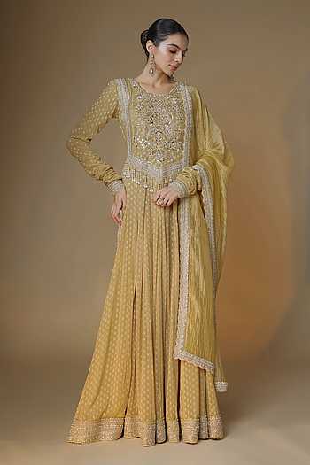 Banarasi Butti Anarkali With Dupatta