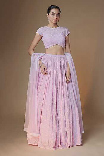 Floral Embroidered Lehenga Blouse Set
